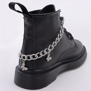 Martin <b>Boot</b> Shoe <b>Chain</b> With Rhinestone Butterfly Pendant For Fashionable Stylish Commute All Seasons - Product Image 2