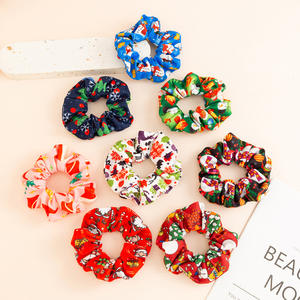 Coleteros Navideños para Mujer, de Tela, con Dibujos Animados, Elásticos, para Fiestas, Coleteros para el Cabello, 2024 - Product Image 3