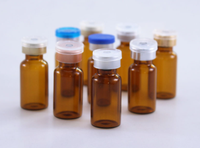Flacons en verre stériles pharmaceutiques pour injection, diffuseur de parfum 5ml-30ml, 10ml, 15ml, boîte avec bouchon en caoutchouc à ouverture facile, sérigraphie