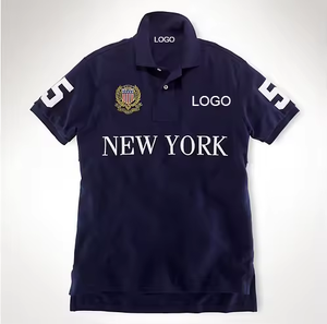 En Kaliteli %100 Pamuk Özel İşlemeli Logo Erkek Kısa Kollu New York Tişörtleri Günlük Marka CityTops Erkek Gömlekleri - Product Image 4