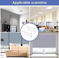 Stores roulants escamotables au design moderne avec poignées transparentes Clips d'accessoires de levage sans fil pour la gestion des rideaux