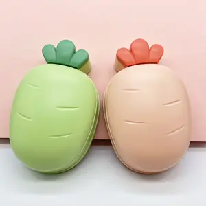 Wholesale New Design Carrot Shaped Soap Holder Dishes Box Plastic Soap Holder For Bathroom