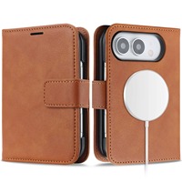 Nouvel étui portefeuille magnétique détachable en cuir pour téléphone Duo avec blocage RFID, porte-cartes, pochette à monnaie et protection antichute, coque à rabat