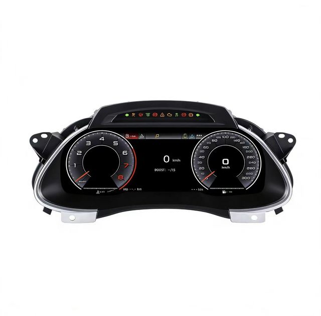 Upgrade 12.3 Inch Screen for Audi A4 2009-2012 Car LCD Dashboard Panel Digital Cluster Instrument Speedometer