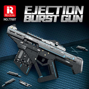 Reobrix 77007 Serie Militar Pistola de Juguete con Expulsión de Proyectiles, Modelo de Bloques de Construcción de 1508 Piezas, Juguete Educativo Técnico, Regalo Festivo - Product Image 1