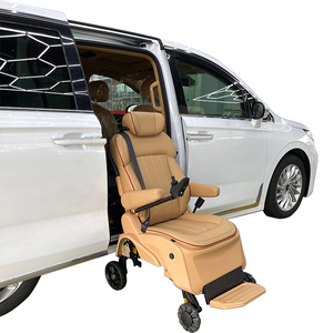 Siège de voiture électrique de luxe en cuir réglable Programmable tournant ascenseur handicapé handicapé fauteuil roulant utilisateurs capacité de charge 150KG - Product Image 1