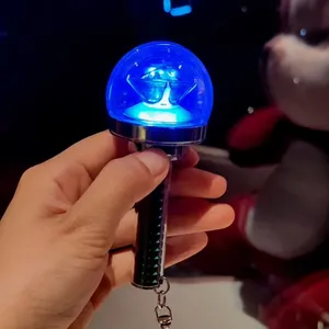 Kpop SVT 17 Mini Light Stick Plastic Laser Keyrings Shiny Carat Bang Lights Keychains