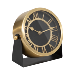 Orologio da tavolo in metallo, piccolo orologio da scrivania per soggiorno, ufficio, studio, decorazione per la mensola - Product Image 2