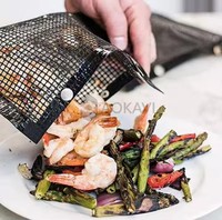 Sac de grille de barbecue antiadhésif de conception professionnelle pour les accessoires de camping et de pique-nique en plein air