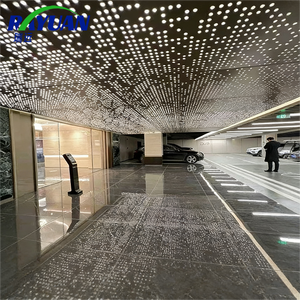 Lámina de Techo Perforada de Aluminio Ignífuga e Impermeable |   Techos Metálicos de Seguridad Garantizada para Estaciones de <span class=keywords><strong>Metro</strong></span> y Bibliotecas - Product Image 1