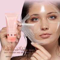 Masque hydratant visage TVLV LOGO personnalisé, MOQ 1000, masque coréen au collagène hydrolysé, masque peel-off nuit, niacinamide