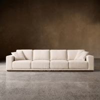 OEM Maßgefertigtes Modulares L-förmiges Sofa Wohnzimmer-Couch mit Chaiselongue aus Samt/Leinen-Stoff Schnelle Lieferung