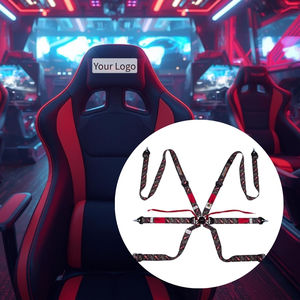 Cinturón de Seguridad de Carreras TBRACING ULTRA-D OEM ODM Personalizado de 2 Pulgadas, Homologado por la FIA 8853-2016, de 6 Puntos, con Correas Fluorescentes de Taiwán - Product Image 1