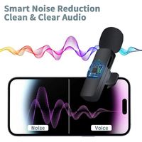 Microphone Lavalier Sans Fil Universel Tokdance, Portée Stable de 120 m, Autonomie de 8 h, pour Appareil Photo Reflex Numérique, Ordinateur Portable, Smartphone