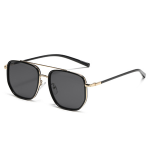 Gafas de Sol Polarizadas Cuadradas Unisex, Diseño de Lujo, Montura Metálica, Protección UV400, Tendencia 2026, Logotipo Personalizado - Product Image 1