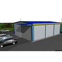 Edificio Modular Multifuncional de Estructura de Acero, Parque Industrial, Oficina con Estructura de Acero, Almacén, Taller, Proyectos con Certificación CE