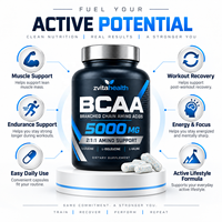 Poudre de BCAA à Marque Blanche avec Électrolytes, 30 Doses, BCAA 2:1:1 + Hydratation et Récupération Intra-Entraînement, Sans Sucre |   GMP