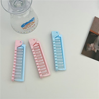 Brosse à cheveux pliable portable 2 en 1, antistatique, mini peigne de voyage pour cheveux bouclés ou raides, massage du cuir chevelu, cepillo plegable de viaje