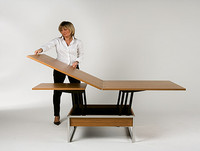 Mécanisme de table relevable pneumatique moderne robuste, charnière de support en fer escamotable pour salon, salle à manger, cuisine, chambre, hôpital