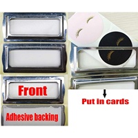 Plaques de livres en métal autocollantes pour livres, cartes, porte-étiquettes à clip horizontal - Porte-étiquettes de tiroir en métal, plaques de livres argentées