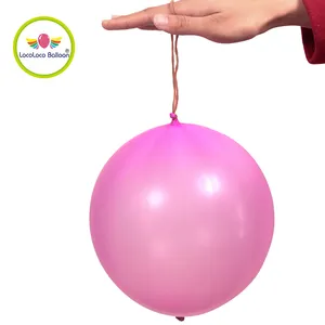 氦气正常空气充气球爸爸头带软橡胶打孔气球西班牙游戏气球