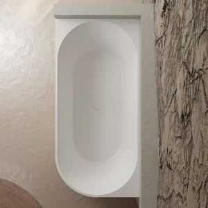 <span class=keywords><strong>Bañera</strong></span> de acrílico de remojo independiente de diseño moderno <span class=keywords><strong>Bañera</strong></span> de esquina de superficie sólida blanca Ovalada <span class=keywords><strong>para</strong></span> uso en hoteles de adultos - Product Image 2