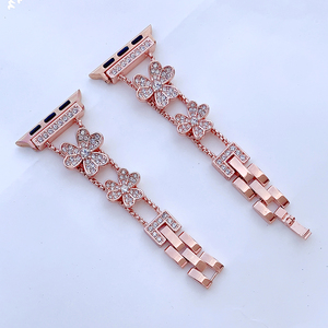 Dropshipping banda <span class=keywords><strong>de</strong></span> Metal <span class=keywords><strong>de</strong></span> lujo correa <span class=keywords><strong>de</strong></span> acero inoxidable para IWatch Series 7 <span class=keywords><strong>6</strong></span> SE 5 4 pulsera <span class=keywords><strong>de</strong></span> mujer para <span class=keywords><strong>Apple</strong></span> <span class=keywords><strong>Watch</strong></span> 40mm 41mm 45mm - Product Image 2