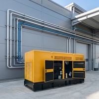 Générateur diesel silencieux à faible bruit, tension nominale 200V, 100KW, 150KW, 200KW, 350KW, triphasé