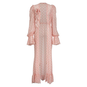 Conjunto de Bikini de Tres Piezas Personalizado JSN 2026 con Estampado de Puntos, Traje de Baño de Dos Piezas con Flores 3D y Mangas Largas, Traje de Baño Bandeau para Mujer - Product Image 6