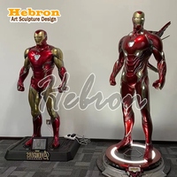Statue en résine en promotion : Sculptures grandeur nature Iron Man, Spiderman et Hulk de films Marvel pour la décoration commerciale et de Noël