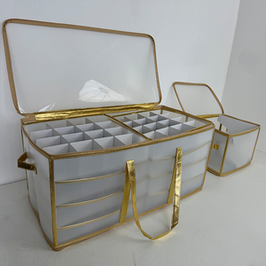 Tốt Nhựa Trong Suốt Gấp 128 Kỳ Nghỉ Đồ Trang Trí Bóng Giáng Sinh Trang Trí Có Thể Xếp Chồng Ngăn Kéo Lưu Trữ Hộp - Product Image 2