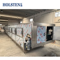 Machine de pasteurisation continue pour bouteilles en verre, canettes, pots, tunnel de pulvérisation pour jus de fruits, bière