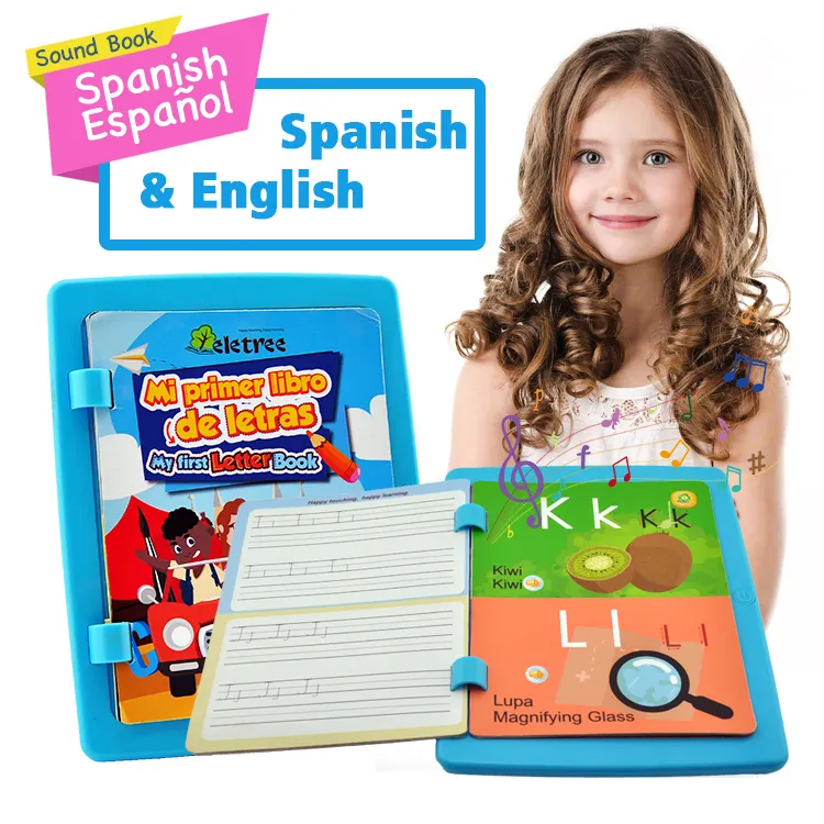 Livros educativos de desenho animado em espanhol, crianças barato personalizado trilingual cristão espanhol livros para adolecentes