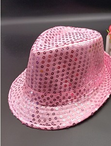 Western Bling Dance <b>Hats</b> Shining Sequin Led Flashing Fedora <b>Hat</b> With Gold Sequins <b>for</b> Man Women Kid - Product Image 4