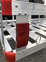 Porte-bagages universel en aluminium de nouveau type avec cadre pliable, rails latéraux hauts, compatible avec les SUV, les fourgonnettes, les remorques, les camping-cars