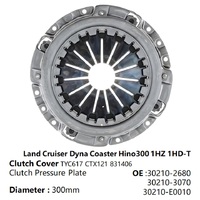 Couvre-embrayage japonais 260 mm TYC617 pour Coaster Dyna Land Cruiser, plaque de pression 31210-36160 31210-60142, ensemble de remplacement