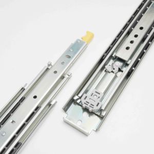 Correderas para cajones <span class=keywords><strong>LILO</strong></span> de acero inoxidable 304 de alta resistencia, 227 kg, extensión completa de 3 pliegues, 76 mm, con triple hilera de rodamientos de bolas y bloqueo - Product Image 2