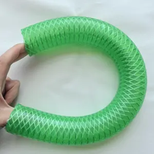 Tubo in PVC trasparente per uso alimentare tubo rinforzato in fibra di acciaio antistatico tubo composito per aspirazione di acqua fluido polvere miniera