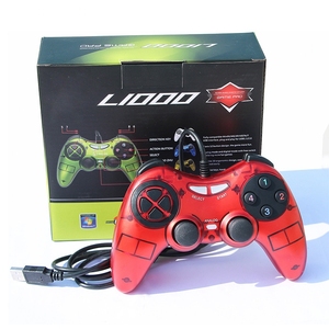 डबल कंपन वायर्ड खेल नियंत्रक जॉयस्टिक पीसी कंप्यूटर <span class=keywords><strong>Gamepad</strong></span> के लिए - Product Image 3