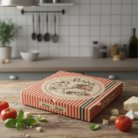 Fabbrica di produzione spot all'ingrosso scatole di pizza di alta qualità di varie dimensioni può essere personalizzato pizza packaging