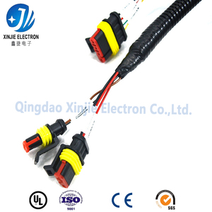 Harness Kabel Otomotif Kustom Bersertifikasi UL/CE/VDE, Perakitan Kabel Tahan Air dengan Konektor Tertutup untuk Sistem Mesin Mobil - Product Image 4