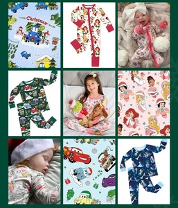Miozing Bambu Bebek Rastgele Desenli Gizem Kutusu Bambu Pijamaları Toptan Özel Logolu Bambu Bebek Uyku Kıyafetleri OEM Bebek Giysileri - Product Image 5