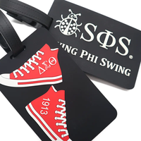 Étiquettes de bagages et porte-passeport personnalisés Red Shoes Greek Sorority