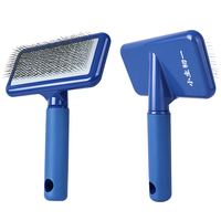 Brosse de toilettage pour animaux de compagnie (chats et chiens) en acier inoxydable et plastique, écologique, vente en gros d'usine