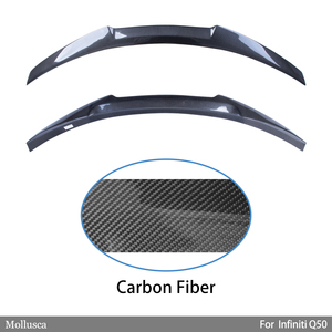 สปอยเลอร์หลังคาร์บอนไฟเบอร์ทรง M4 สำหรับ Q50 Q50S Q50L ปี 2013-2023 - Product Image 2