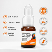 Gouttes probiotiques Waylemo pour perroquets, compléments liquides pour oiseaux pour la santé intestinale, la digestion et la qualité des excréments, 30 ml