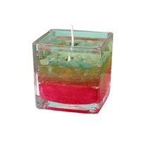 Aromatherapie-Kerze mit fließendem Sand, im Dunkeln leuchtendem Gelwachs, Duftkerze mit ätherischen Pflanzenölen, kreatives Geburtstagsgeschenk