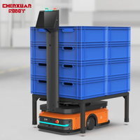 Robot mobile autonome AGV pour la logistique d'entrepôt, manutention, navigation par vision intelligente, véhicule guidé, plateforme de chargement 1200 mm