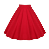 Vente en gros de jupes courtes pour femmes de haute qualité, style vintage, coupe trapèze, jupe patineuse d'été, taille haute, décontractée