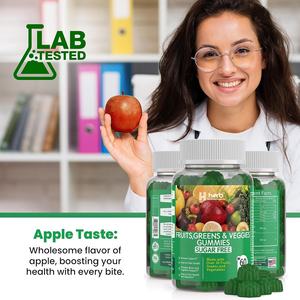 Gomitas de Superfrutas y Verduras OEM/ODM, con Vitamina B12, Vitamina B3 y Antioxidantes, Veganas, Sin Gluten - Product Image 5